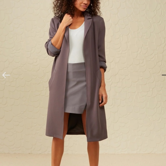 YAYA Women long blazer, size 36, Magnet Grey - Picture 1 of 7